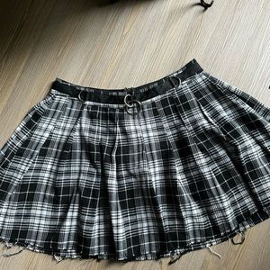 Current Mood Pretty Wicked Dress Code Pleated Plaid Skirt